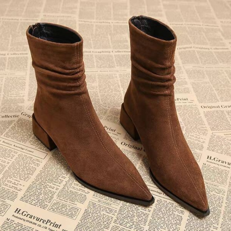 Outdoor Lighting Round - Women Outdoor Retro Knight Boots Anti-slip