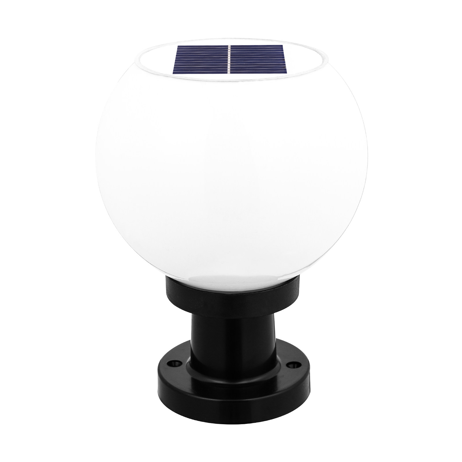 Outdoor Lighting Round - Outdoor Solar Powered Wall Pillar Lamp