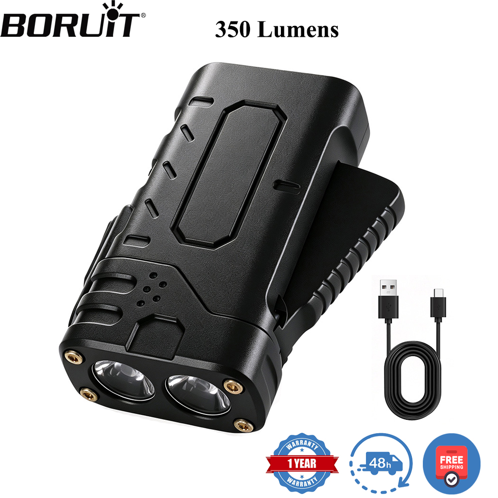 Outdoor Lighting Junction Box - BORUIiT Hand Crank EDC LED Flashlight