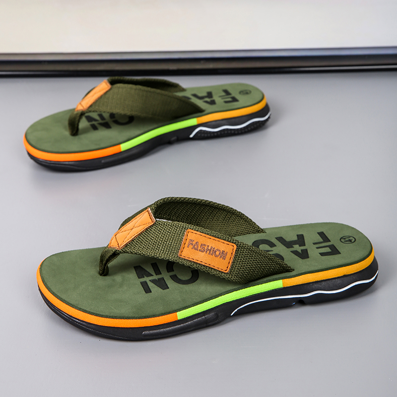 Outdoor Lighting High Quality - High Quality Green Men Summer Flip-Flop