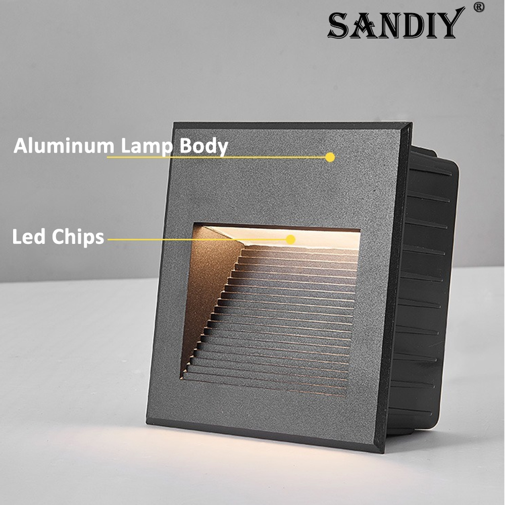 SANDIY Recessed Outdoor Wall S - Outdoor Lighting Up And Down review and price