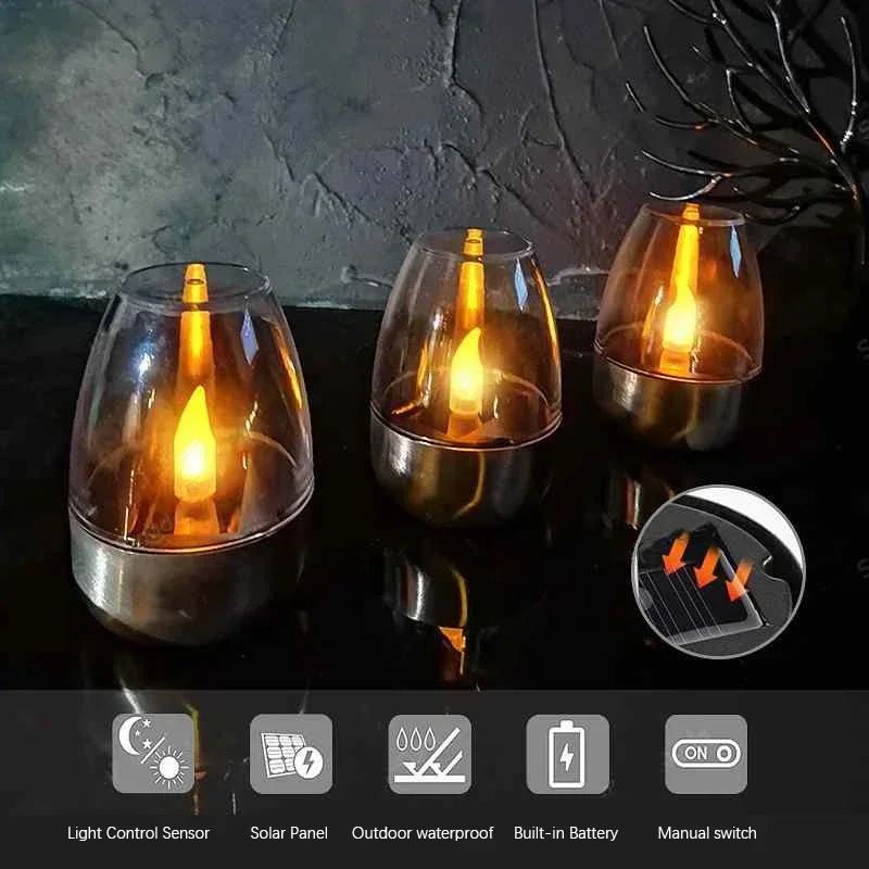 LED Solar Candles Light Flamel - Outdoor Lighting Ideas For Party review and price