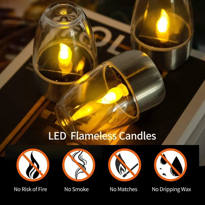 Solar Powered Flameless Candle - Outdoor Lighting Ideas For Party review and price