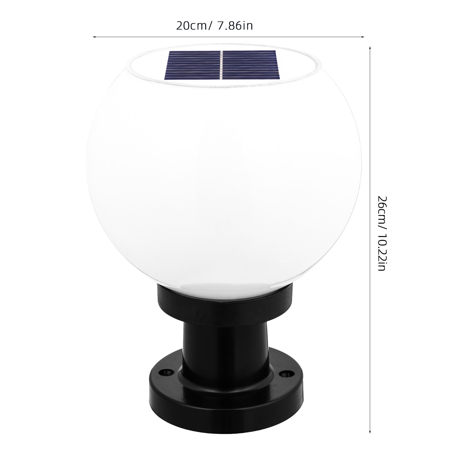 Outdoor Solar Powered Wall Pil - Outdoor Lighting Round review and price