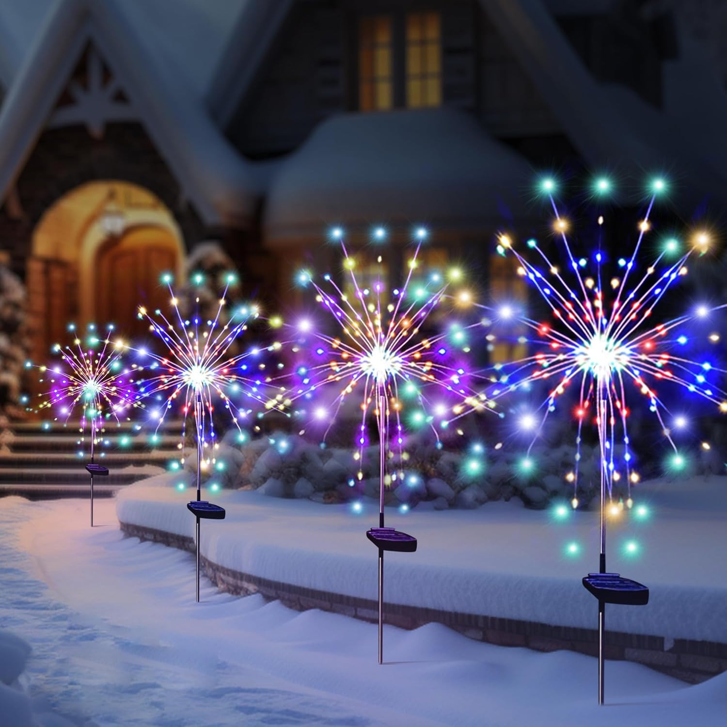 Solar LED Firework Fairy Light - Outdoor Lighting Ideas For Party review and price