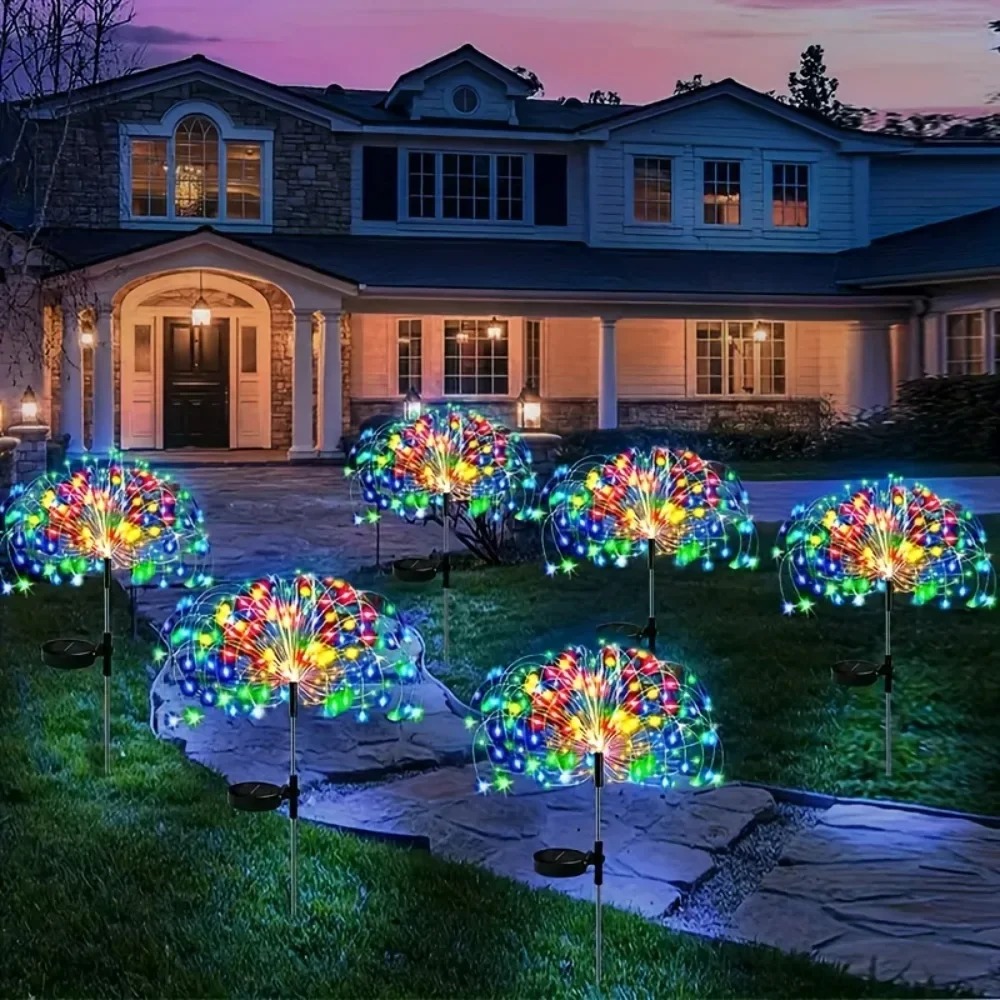 Solar LED Firework Fairy Light - Outdoor Lighting Ideas For Party review and price