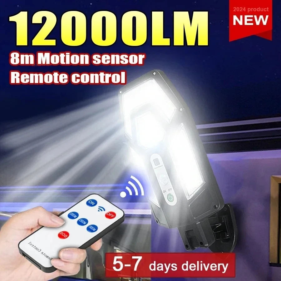 12000LM Powerful Solar Wall La - Outdoor Lighting Lux review and price