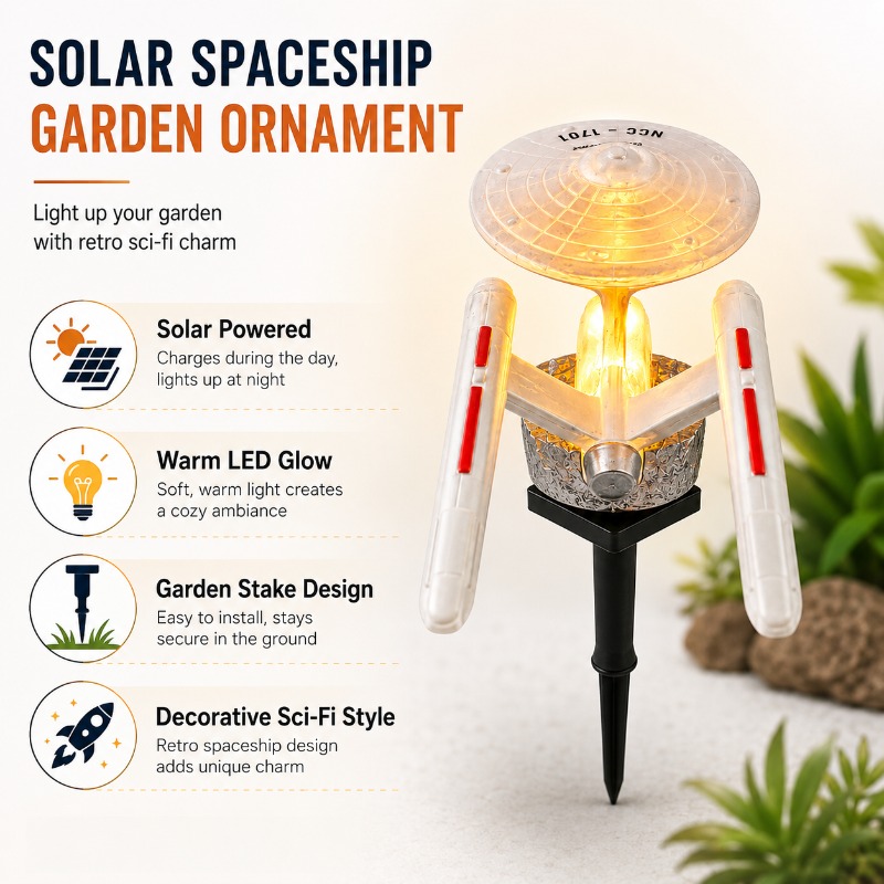 Star Trek USS Enterprise Solar - Landscape Spike Light review and price