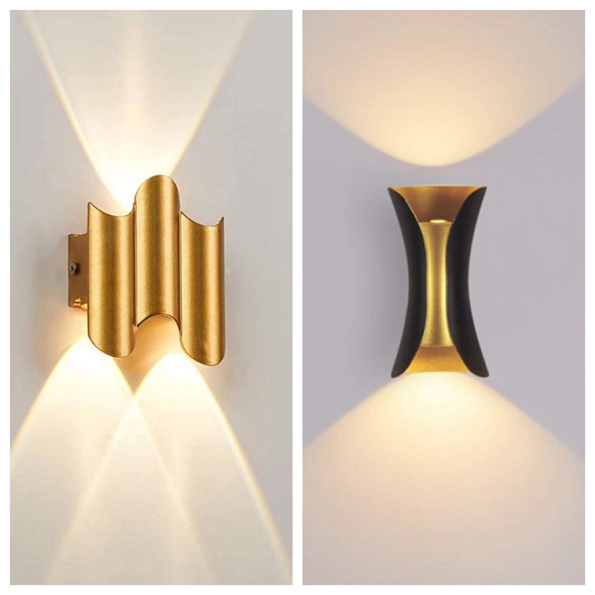 Aluminum Golden Body LED Wall  - Outdoor Lighting Lux review and price