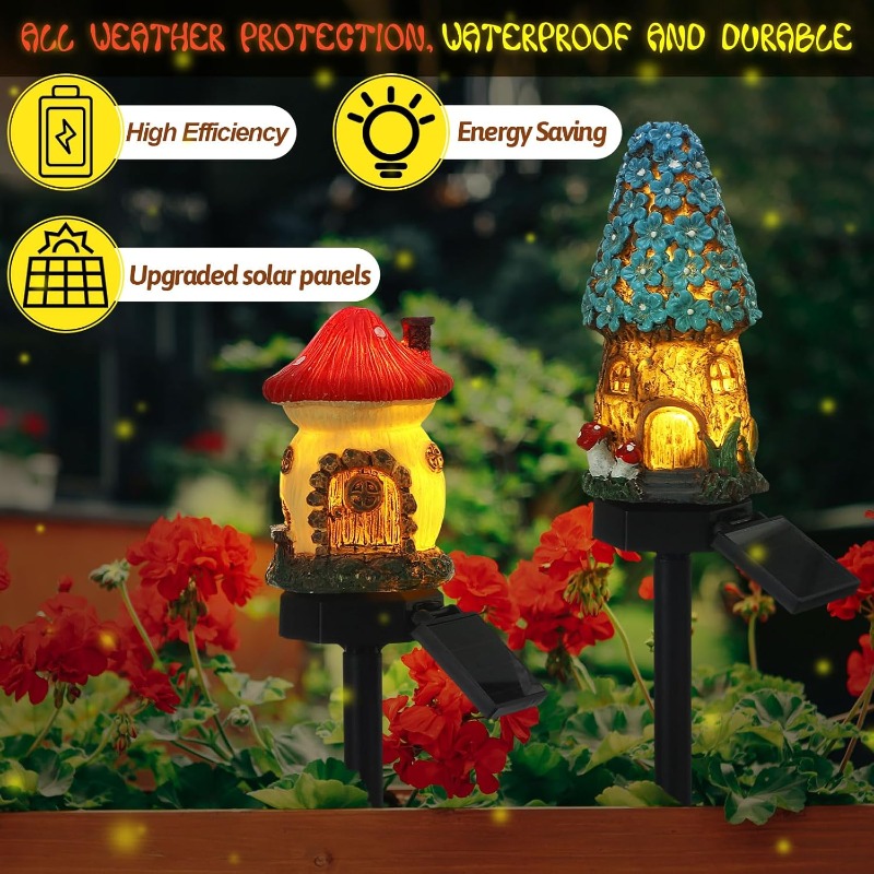 New Solar Resin Flower House L - Landscape Spike Light review and price