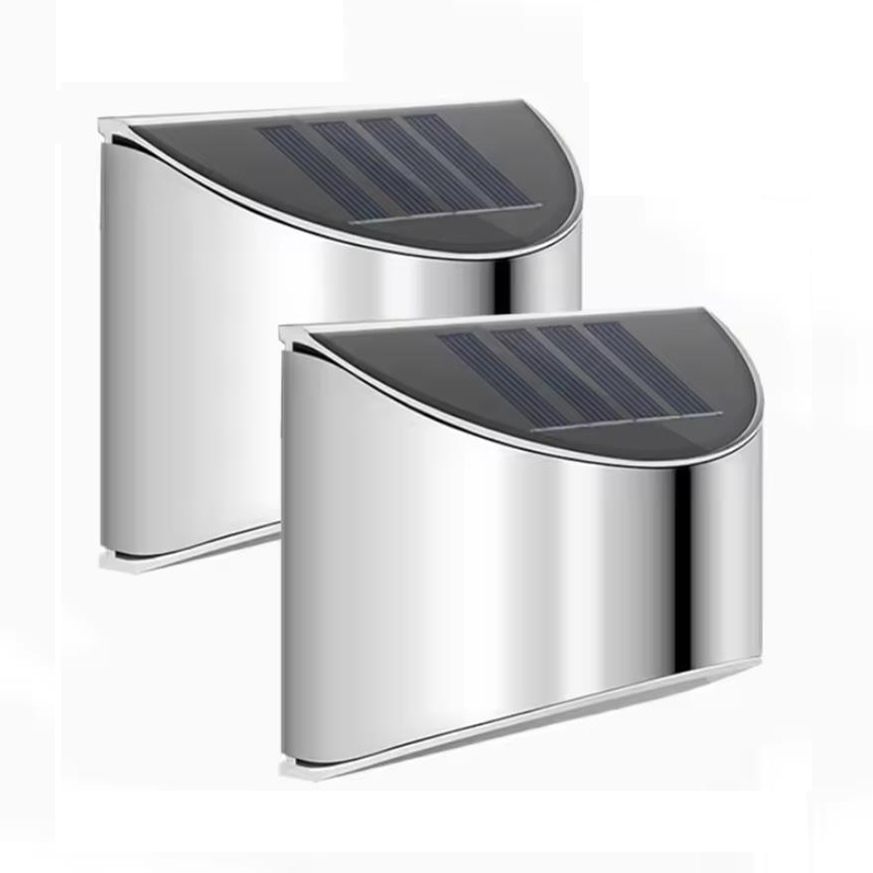 2Pcs Solar Garden Light Stainl - Outdoor Lighting Wall Mount review and price