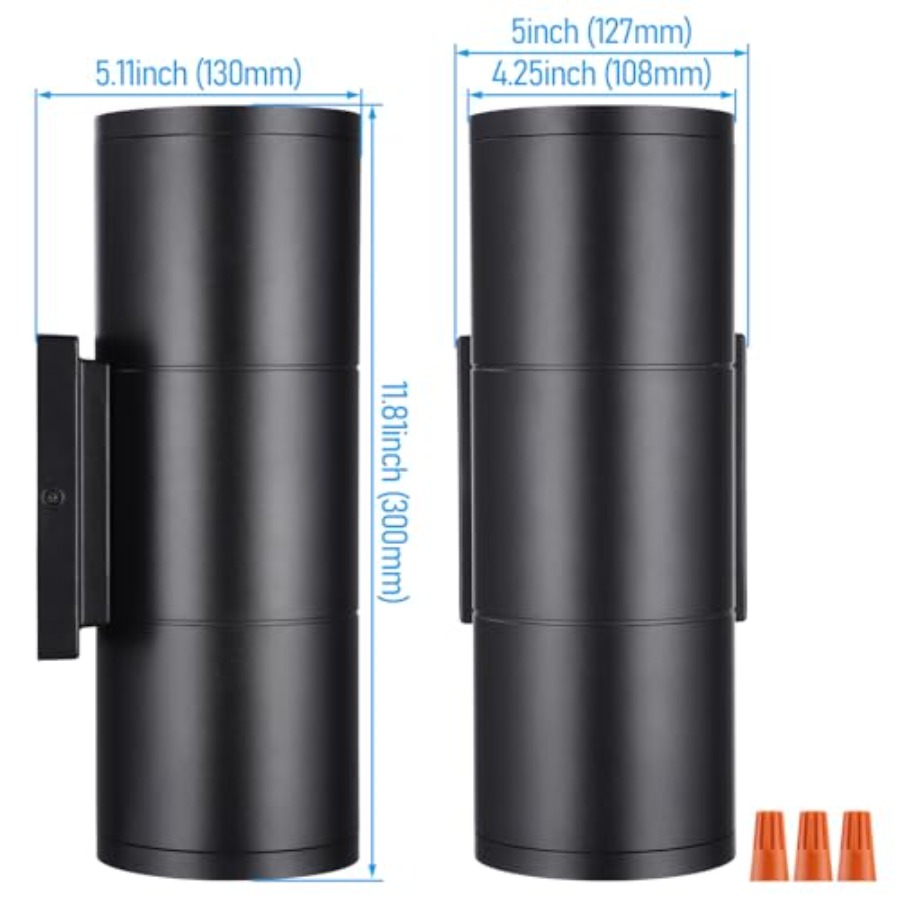 3000K LED Cylinder Up Down Wal - Outdoor Lighting Up And Down review and price