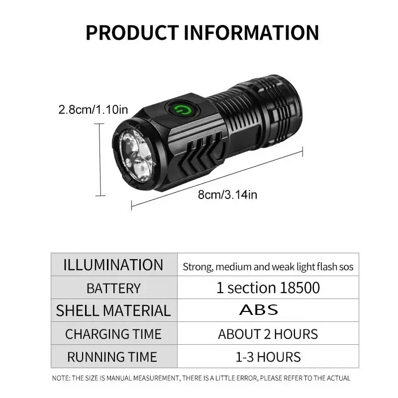 Mini 3LED Flashlight With Pen  - Outdoor Lighting Replacement Bulbs review and price