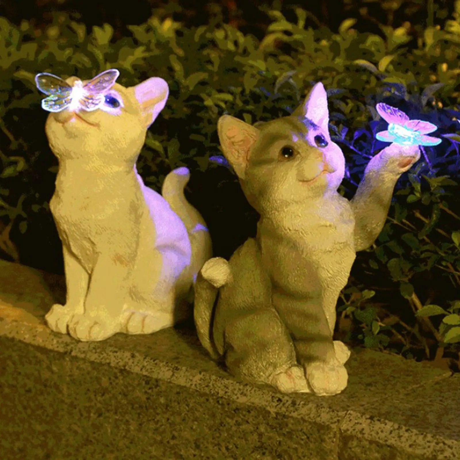 Outdoor Cat Sculpture Figurine - Landscape Spike Light review and price